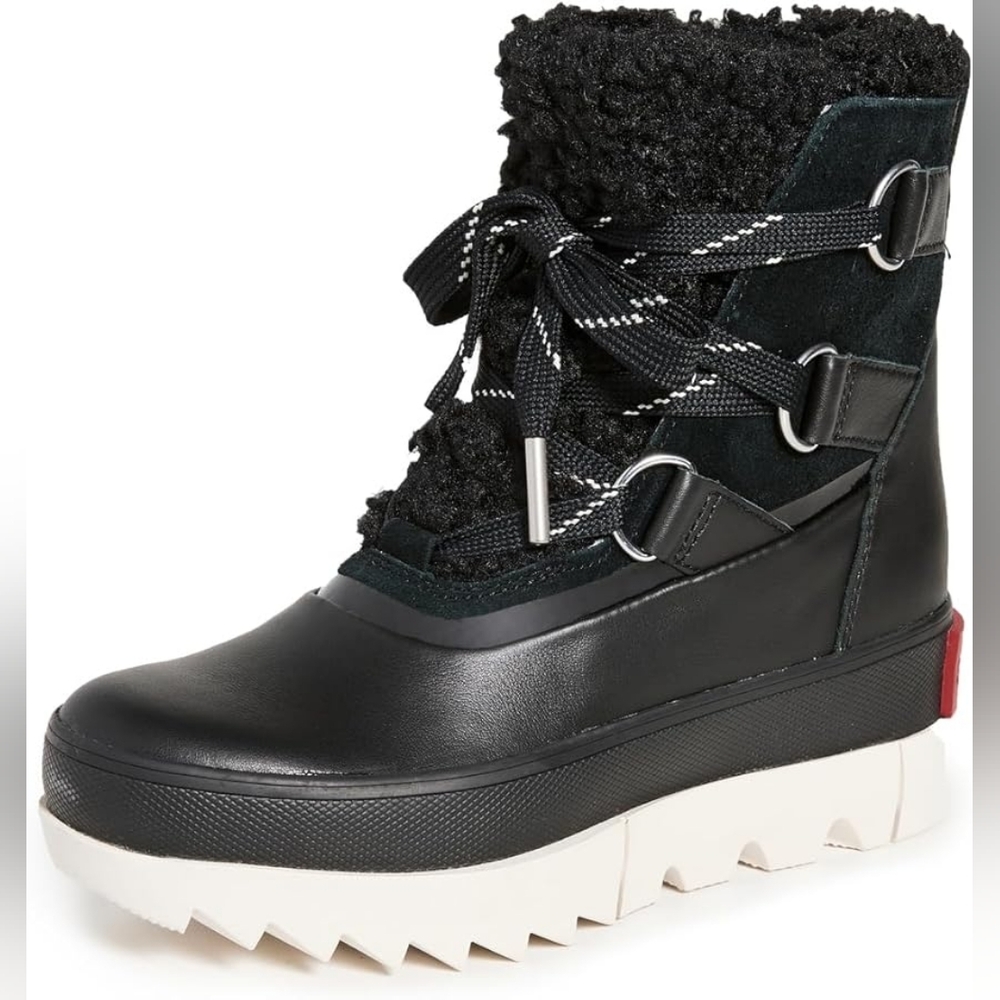 Sorel Black and White Winter Boots